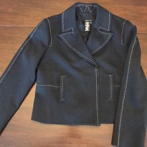 BCBG Maxazria Navy Blazer Size 10